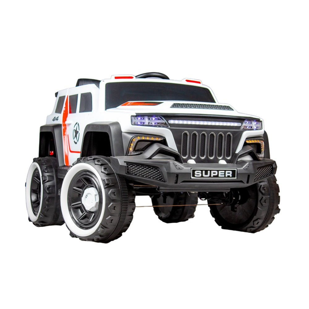 Royce Electric Rides-on Car for Kids with Remote Control - White - FT-7688
